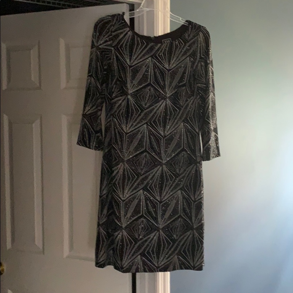 Gorgeous Black and Silver Cocktail Dress!